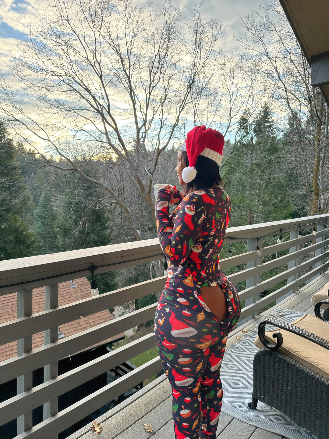 Holiday Long Pants onesie - We Stay Pretty