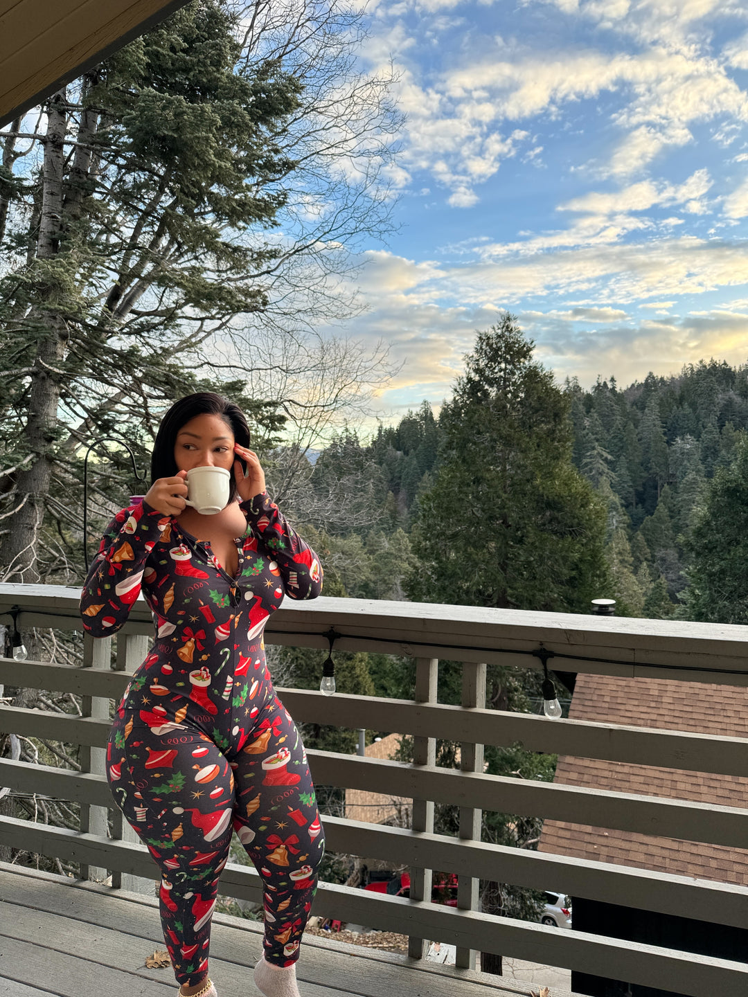 Holiday Long Pants onesie