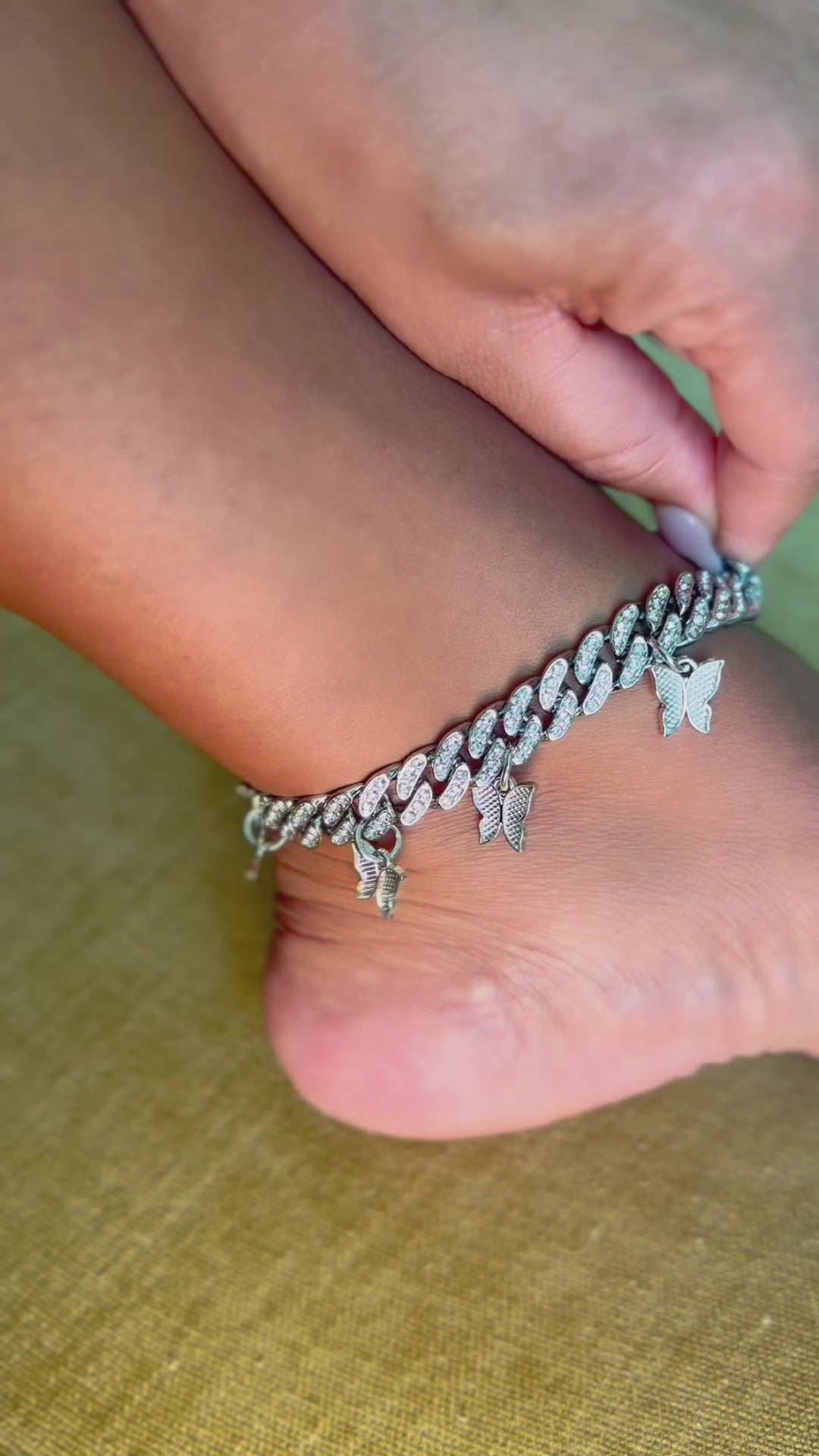 Cuban Butterfly Anklet