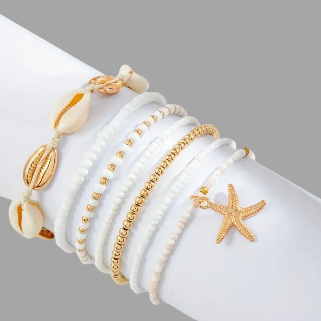 Seashell Anklet set