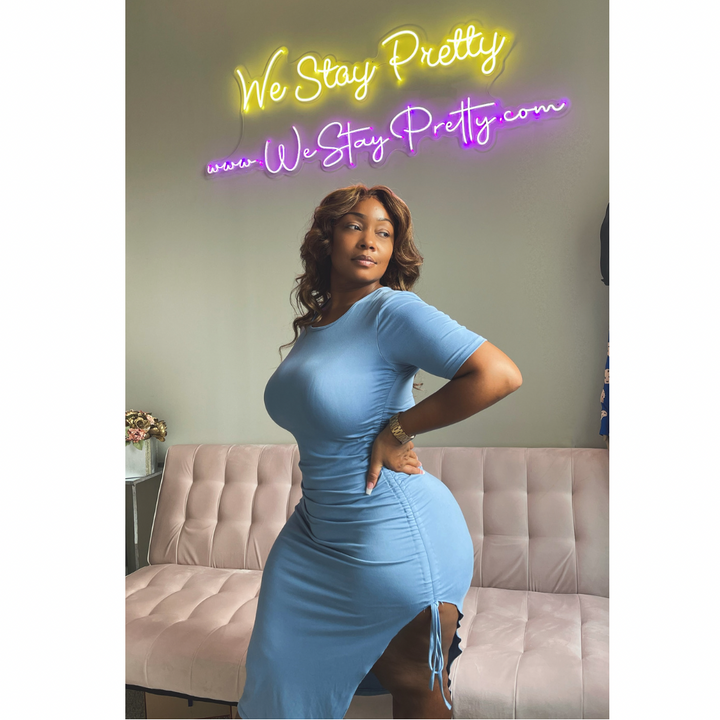 Slit in the clouds dress - We Stay Pretty